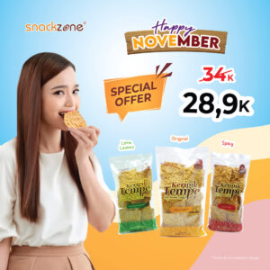 Keripik tempe snack zone